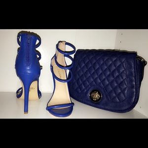 Electric Blue 3 Ankle Strap Heel- LILIANA™️